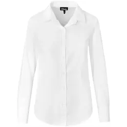 Ladies Long Sleeve Nottingham Shirt White Front